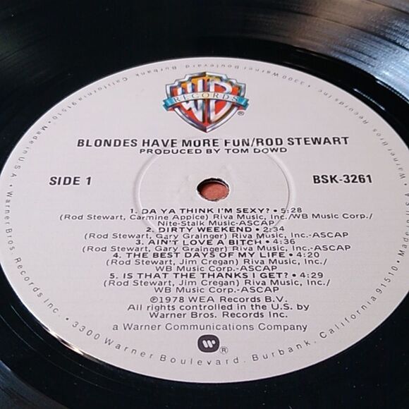 Rod Stewart Blondes Have More FunVinyl Record - Picture 8 of 10